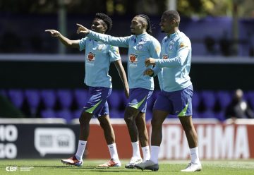 Elenco do Brasil treinou na Granja Comary