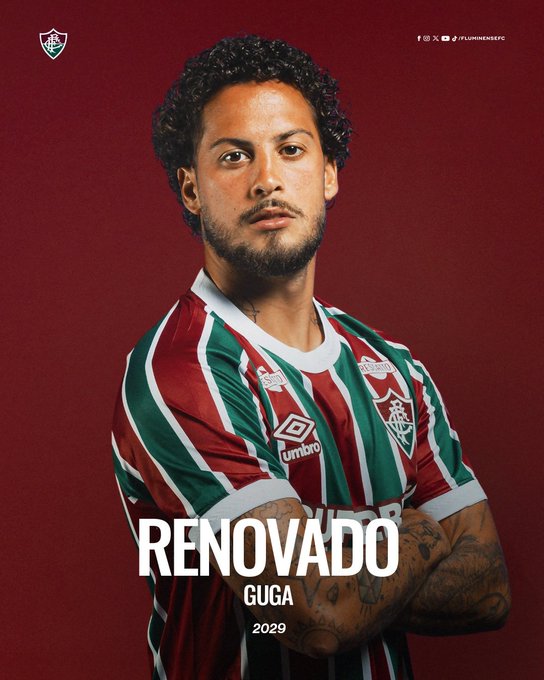 Guga após renovar seu contrato.