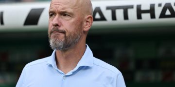 ten Hag ficou apenas noventa e cinco dias no cargo de treinador da equipe | Foto: Christof Koepsel - Getty Images