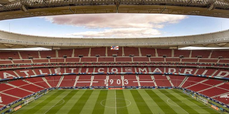 Estádio Metropolitano, a casa do Atlético de Madrid.