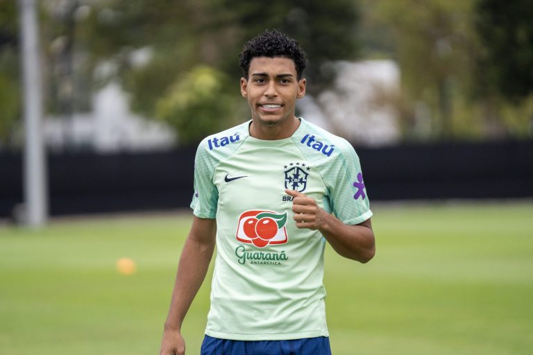 Recentemente Luighi renovou seu contrato com o Palmeiras até 2029 | Foto: Leto Ribas - CBF