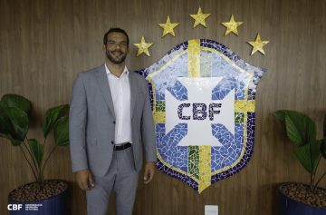 Samir Xaud, presiente da CBF, estuda fazer mudanças na arbitragem para 2026 | Foto: @rafaelribeirorio l CBF