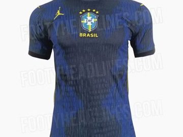 Segundo uniforme da Seleção Brasileira para a Copa do Mundo (Foto: FootyHeadlines)