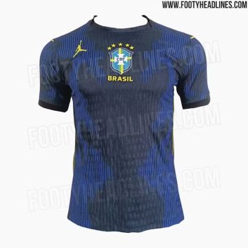 Segundo uniforme da Seleção Brasileira para a Copa do Mundo (Foto: FootyHeadlines)