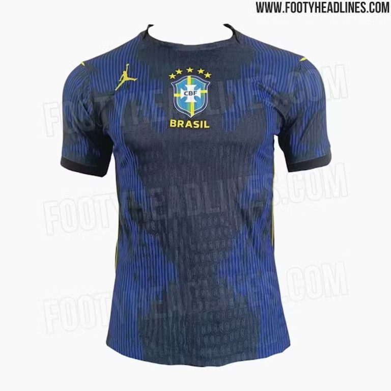 Segundo uniforme da Seleção Brasileira para a Copa do Mundo (Foto: FootyHeadlines)