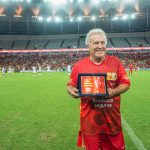 Zico durante a 20ª edição do Jogo das Estrelas no Maracanã (Foto: Divulgação JDE)