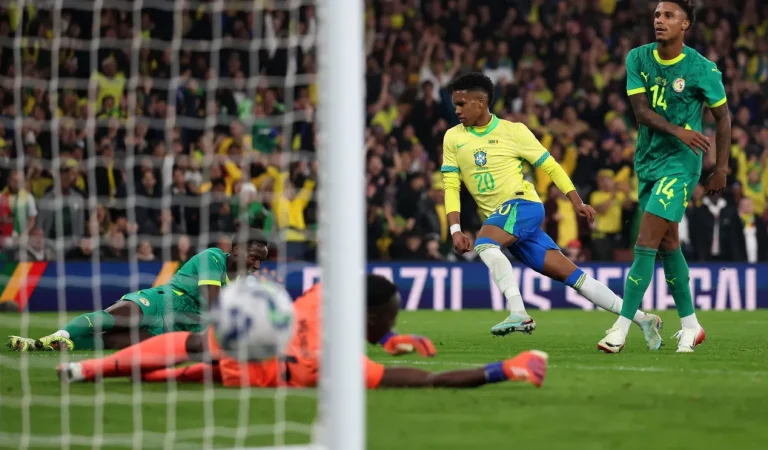 Brasil vence Senegal em partida eletrizante no Emirates Stadium