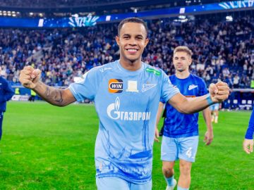 Pedrinho, atualmente no Zenit, marcou o gol da vitória da equipe sobre o Lokomotiv