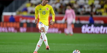 Portilla durante partida da seleção colombiana | Foto: Adam Hunger - Getty Images
