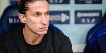 Flamengo anunciou renovação de Filipe Luís até final de 2027 | Foto: Pedro Loureiro - Sports Press Photo | Getty Images