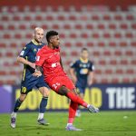 Igor Gomes atuando pelo Shabab Al Ahli.