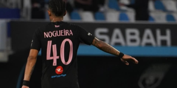 Nogueira em ação pelo Sabah