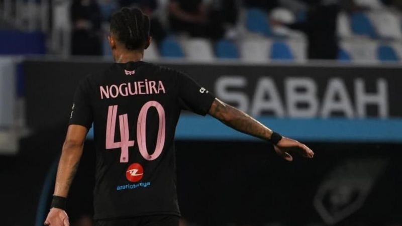 Nogueira em ação pelo Sabah
