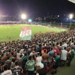 Torcida do Fluminense no Estadio Luso Brasileiro.