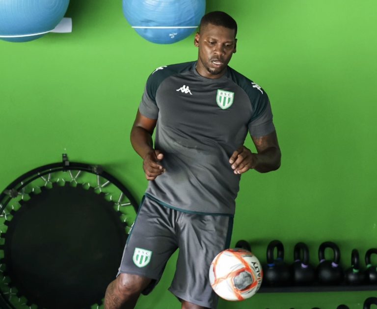 Léo Macaé durante treinamento pelo Boavista (Foto: Boavista SC)