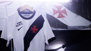 Camisa do Vasco para a partida diante do Palmeiras