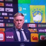 Ancelotti durante coletiva de convocação da Seleção Brasileira
