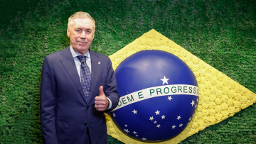 CBF anunciou a renovação de Ancelotti (Foto: Divulgação/CBF)