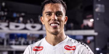 Igor Vinícius após vitória do Santos
