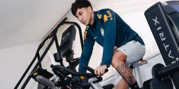 Kaio Jorge treina para retornar bem após a Copa (Foto: Divulgação)