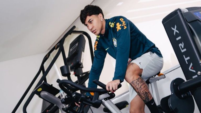 Kaio Jorge treina para retornar bem após a Copa (Foto: Divulgação)