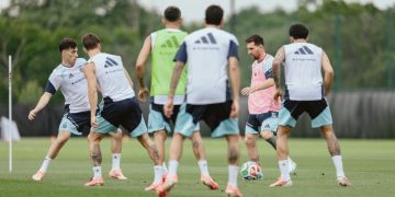 Argentina em treinamento nos EUA