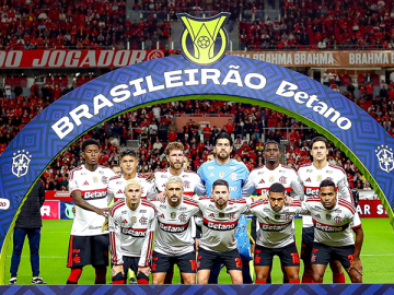 Flamengo perfilado para duelo contra o Internacional