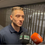 Bruno Duarte no desembarque do Galeão