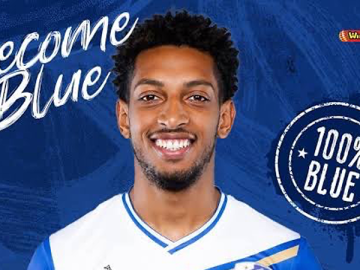 Anúncio de Talles Costa em seu novo clube (Foto: Divulgação)