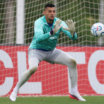Kaique em treinamento pelo Palmeiras (Foto: Cesar Greco/Palmeiras)