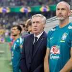 Ancelotti em amistoso diante da Austrália (Foto: Rafael Ribeiro/CBF)