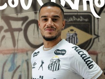 Philippe Coutinho foi anunciado nesta segunda-feira (Foto: Reprodução/X/Santos)