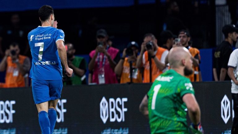 Martinelli abriu o placar no clássico (Foto: Divulgação/Al-Hilal)