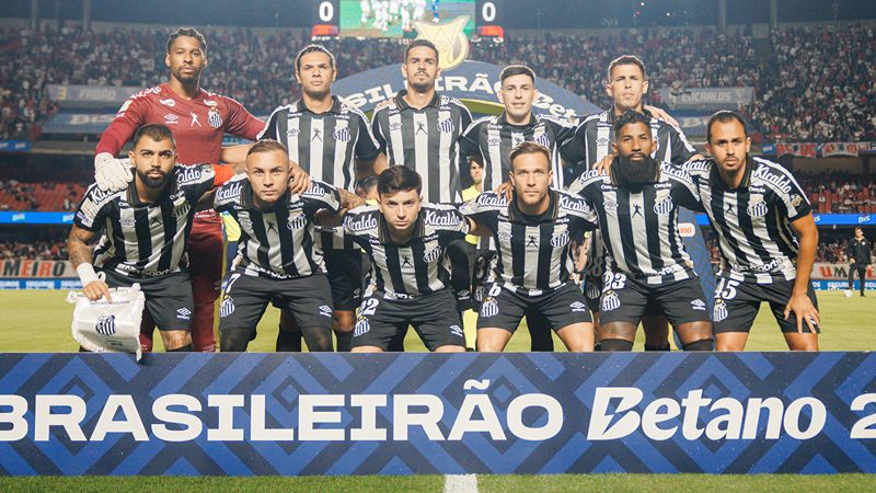 Elenco do Santos que enfrentou o São Paulo (Foto: Raul Baretta/Santos)