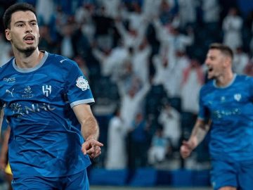 Gabriel Martinelli comemora seu quinto gol pelo Al-Hilal (Foto: Divulgação/Al-Hilal)