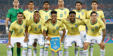 Time titular do Brasil para o amistoso deste sábado (Foto: Rafael Ribeiro/CBF)