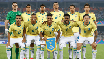 Time titular do Brasil para o amistoso deste sábado (Foto: Rafael Ribeiro/CBF)