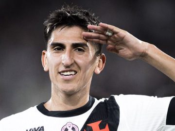 Lescano comemora segundo gol com a camisa do Vasco (Foto: Matheus Lima/Vasco)