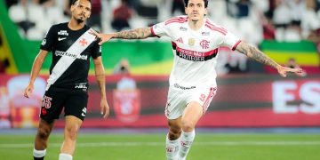 Pedro marcou dois dos quatro gols na goleada (Foto: Adriano Fontes/Flamengo)