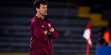 Fernando Diniz durante jogo do Corinthians (Foto: Rodrigo Coca/Ag. Corinthians)