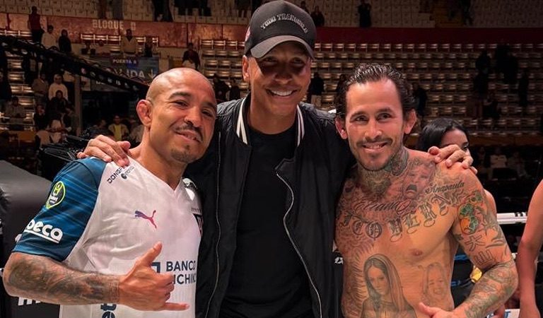 Deyverson prestigia evento com luta de José Aldo no Equador